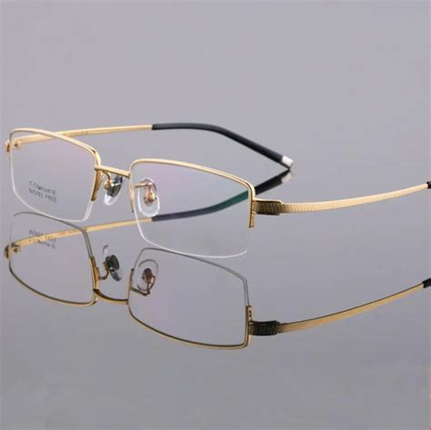 prada gold half rimmed glasses|Prada Men's Rimless Gold.